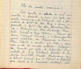 Ata da Sessão ordinária do Tribunal Regional Eleitoral de Minas Gerais, realizada em 04/09/1961