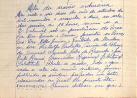 Ata da Sessão Ordinária do Tribunal Regional Eleitoral de Minas Gerais, realizada em 26/09/1962
