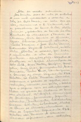 Ata da Sessão Ordinária do Tribunal Regional Eleitoral de Minas Gerais, realizada em 30/10/1963