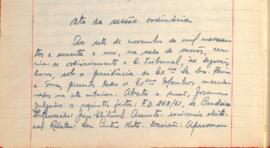 Ata da Sessão Ordinária do Tribunal Regional Eleitoral de Minas Gerais, realizada em 07/11/1961