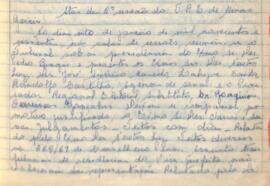 Ata da 2ª Sessão ordinária do Tribunal Regional Eleitoral de Minas Gerais, realizada em 08/01/1960