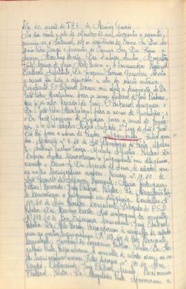 Ata da Sessão Ordinária do Tribunal Regional Eleitoral de Minas Gerais, realizada em 27/09/1960