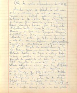 Ata da Sessão Extraordinária do Tribunal Regional Eleitoral de Minas Gerais, realizada em 09/09/1960