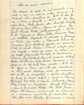 Ata da Sessão ordinária do Tribunal Regional Eleitoral de Minas Gerais, realizada em 16/08/1961