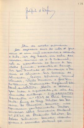 Ata da Sessão Ordinária do Tribunal Regional Eleitoral de Minas Gerais, realizada em 16/02/1963