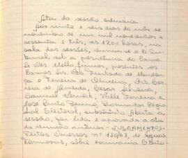 Ata da Sessão Ordinária do Tribunal Regional Eleitoral de Minas Gerais, realizada em 26/11/1963