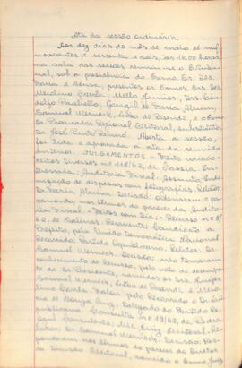 Ata da Sessão Ordinária do Tribunal Regional Eleitoral de Minas Gerais, realizada em 10/05/1962