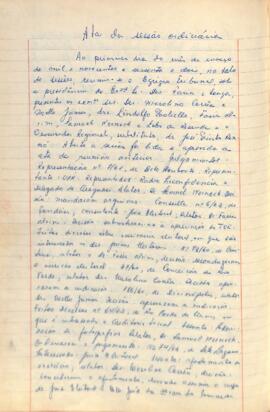 Ata da Sessão Ordinária do Tribunal Regional Eleitoral de Minas Gerais, realizada em 01/03/1962
