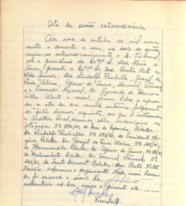 Ata da Sessão Extraordinária do Tribunal Regional Eleitoral de Minas Gerais, realizada em 09/10/1961