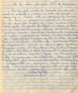 Ata da Sessão ordinária do Tribunal Regional Eleitoral de Minas Gerais, realizada em 27/11/1959