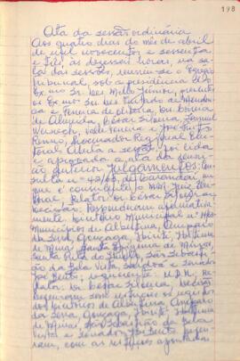 Ata da Sessão Ordinária do Tribunal Regional Eleitoral de Minas Gerais, realizada em 04/04/1963