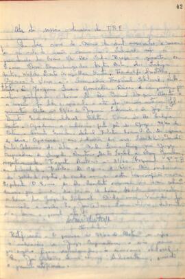 Ata da Sessão ordinária do Tribunal Regional Eleitoral de Minas Gerais, realizada em 09/05/1960