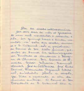 Ata da Sessão Extraordinária do Tribunal Regional Eleitoral de Minas Gerais, realizada em 06/02/1963