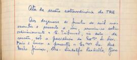 Ata da Sessão Extraordinária do Tribunal Regional Eleitoral de Minas Gerais, realizada em 19/06/1961