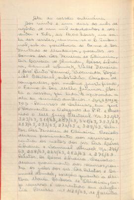 Ata da Sessão Ordinária do Tribunal Regional Eleitoral de Minas Gerais, realizada em 21/08/1963