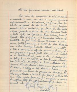 Ata da 1ª Sessão Ordinária do Tribunal Regional Eleitoral de Minas Gerais, realizada em 06/11/1961