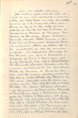 Ata da Sessão Ordinária do Tribunal Regional Eleitoral de Minas Gerais, realizada em 29/05/1963
