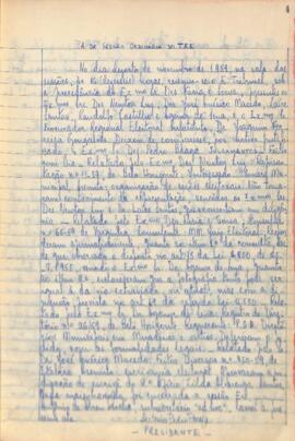 Ata da Sessão ordinária do Tribunal Regional Eleitoral de Minas Gerais, realizada em 18/11/1959