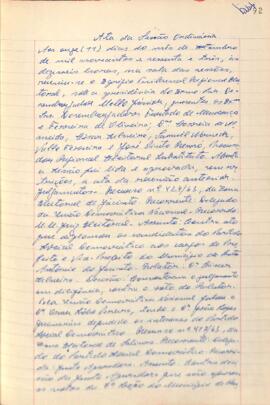 Ata da Sessão Ordinária do Tribunal Regional Eleitoral de Minas Gerais, realizada em 11/09/1963