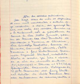 Ata da Sessão Ordinária do Tribunal Regional Eleitoral de Minas Gerais, realizada em 13/12/1962