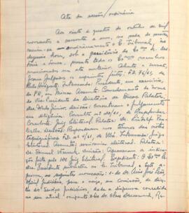 Ata da Sessão Ordinária do Tribunal Regional Eleitoral de Minas Gerais, realizada em 24/10/1961