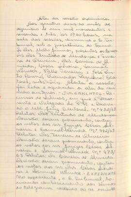 Ata da Sessão Ordinária do Tribunal Regional Eleitoral de Minas Gerais, realizada em 04/12/1963