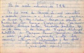 Ata da Sessão ordinária do Tribunal Regional Eleitoral de Minas Gerais, realizada em 09/03/1960