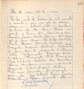 Ata da 1ª Sessão ordinária do Tribunal Regional Eleitoral de Minas Gerais, realizada em 20/02/1961