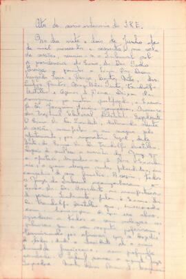 Ata da Sessão ordinária do Tribunal Regional Eleitoral de Minas Gerais, realizada em 22/06/1960