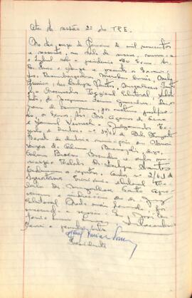 Ata da 2ª Sessão ordinária do Tribunal Regional Eleitoral de Minas Gerais, realizada em 11/01/1961