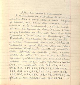Ata da Sessão Ordinária do Tribunal Regional Eleitoral de Minas Gerais, realizada em 01/10/1962