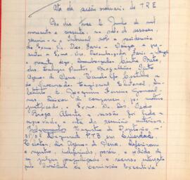 Ata da Sessão ordinária do Tribunal Regional Eleitoral de Minas Gerais, realizada em 13/06/1960
