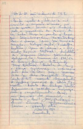 Ata da 2ª Sessão Ordinária do Tribunal Regional Eleitoral de Minas Gerais, realizada em 04/09/1959