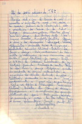 Ata da Sessão Ordinária do Tribunal Regional Eleitoral de Minas Gerais, realizada em 21/10/1959