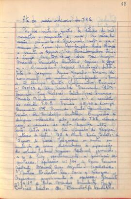 Ata da Sessão Ordinária do Tribunal Regional Eleitoral de Minas Gerais, realizada em 24/10/1959