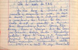 Ata da Sessão Ordinária do Tribunal Regional Eleitoral de Minas Gerais, realizada em 12/10/1959