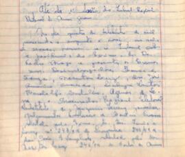 Ata da 1ª Sessão Ordinária do Tribunal Regional Eleitoral de Minas Gerais, realizada em 04/09/1959
