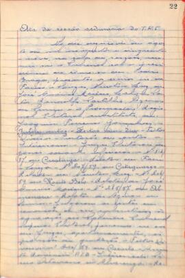 Ata da Sessão Ordinária do Tribunal Regional Eleitoral de Minas Gerais, realizada em 19/08/1959