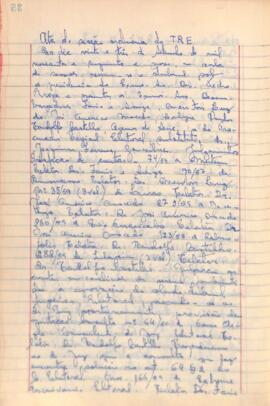 Ata da Sessão Ordinária do Tribunal Regional Eleitoral de Minas Gerais, realizada em 23/09/1959