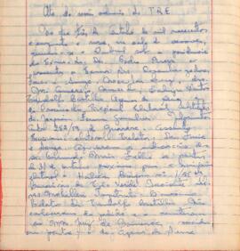 Ata da Sessão Ordinária do Tribunal Regional Eleitoral de Minas Gerais, realizada em 03/10/1959