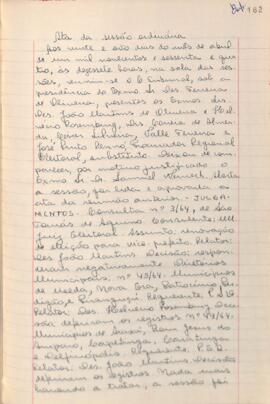 Ata da Sessão Ordinária do Tribunal Regional Eleitoral de Minas Gerais, realizada em 28/04/1964