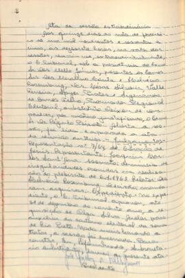 Ata da Sessão Extraordinária do Tribunal Regional Eleitoral de Minas Gerais, realizada em 15/02/1965