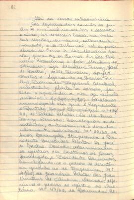 Ata da Sessão Extraordinária do Tribunal Regional Eleitoral de Minas Gerais, realizada em 16/07/1965
