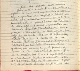 Ata da Sessão Ordinária do Tribunal Regional Eleitoral de Minas Gerais, realizada em 27/08/1964