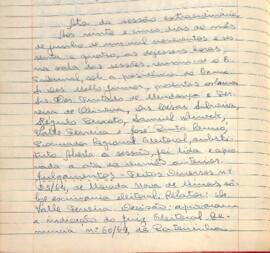 Ata da Sessão Extraordinária do Tribunal Regional Eleitoral de Minas Gerais, realizada em 25/06/1964