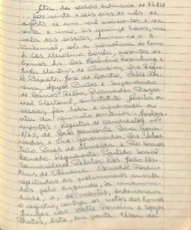 Ata da Sessão Ordinária do Tribunal Regional Eleitoral de Minas Gerais, realizada em 26/08/1965