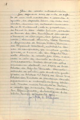 Ata da Sessão Extraordinária do Tribunal Regional Eleitoral de Minas Gerais, realizada em 19/08/1964