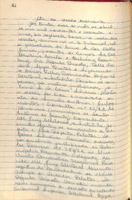 Ata da Sessão Ordinária do Tribunal Regional Eleitoral de Minas Gerais, realizada em 30/04/1965