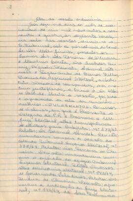 Ata da Sessão Ordinária do Tribunal Regional Eleitoral de Minas Gerais, realizada em 19/11/1964