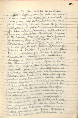 Ata da Sessão Ordinária do Tribunal Regional Eleitoral de Minas Gerais, realizada em 20/04/1965